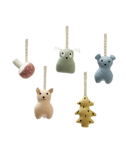 Babygymsfigurer skog 5st