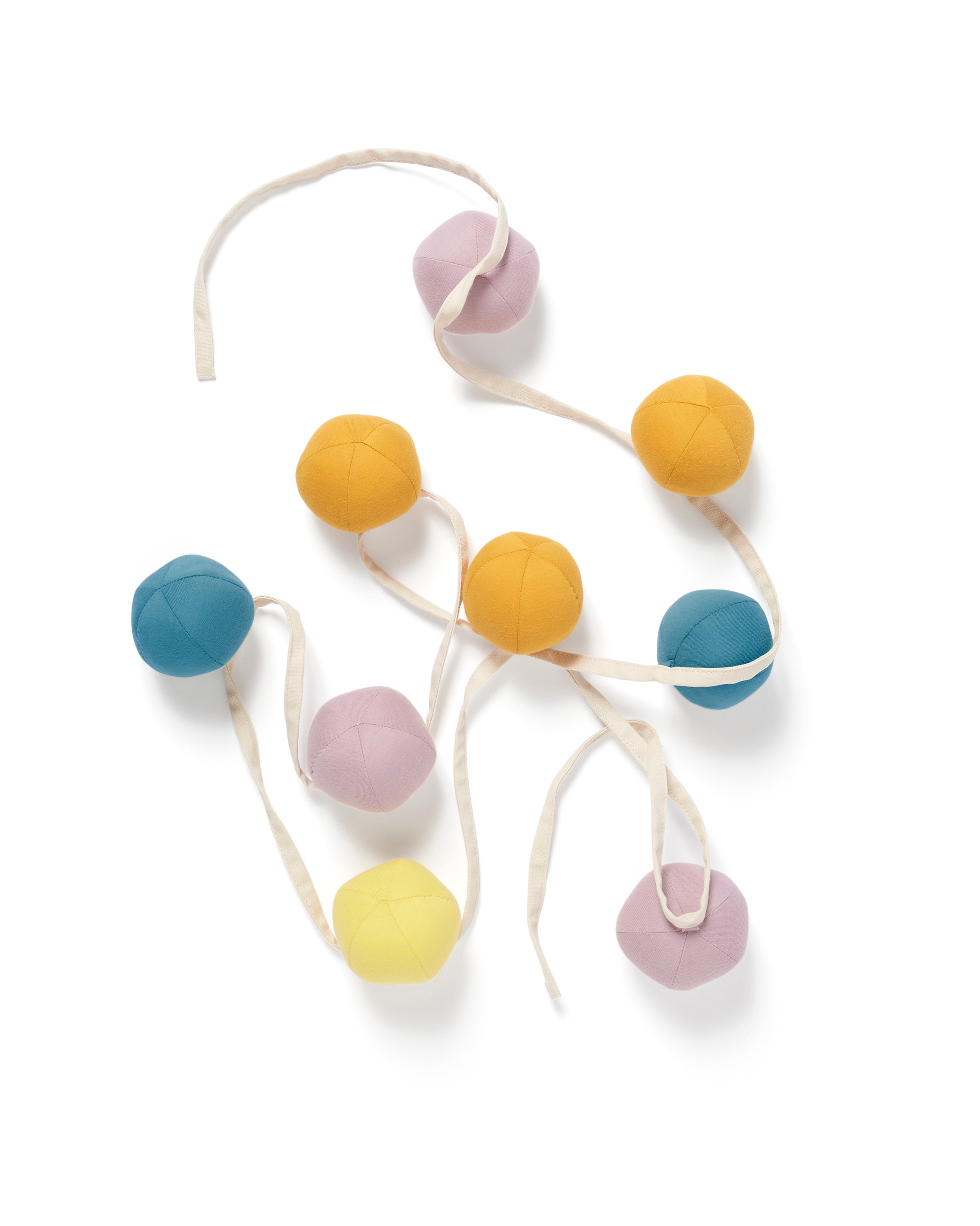 Girlang pompoms lila multi