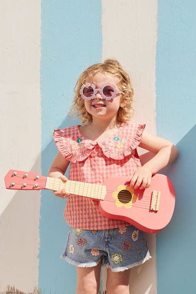 Gitarr blomma rosa
