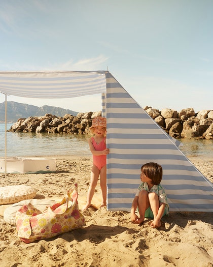 Strandtält blå